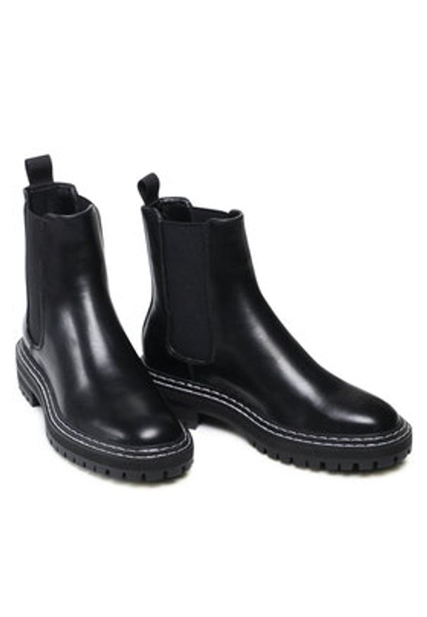ONLY Shoes Sztyblety Chelsea Boot 15238755 Czarny. Kolor: czarny. Materiał: skóra