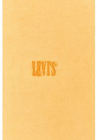 Levi's® - Levi's - Bluza. Okazja: na spotkanie biznesowe. Kolor: żółty. Materiał: dzianina. Wzór: gładki. Styl: biznesowy #4
