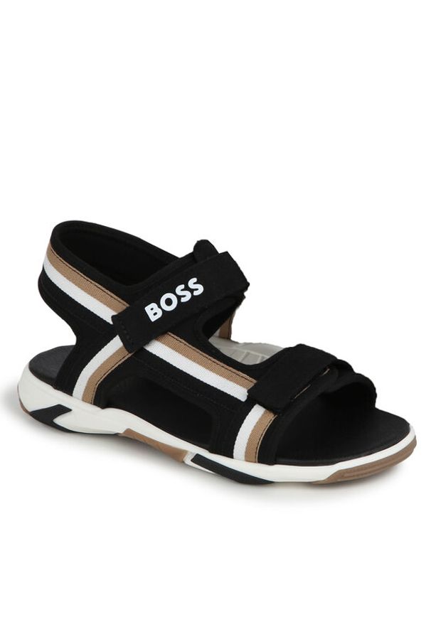 BOSS - Boss Sandały J50851 S Czarny. Kolor: czarny