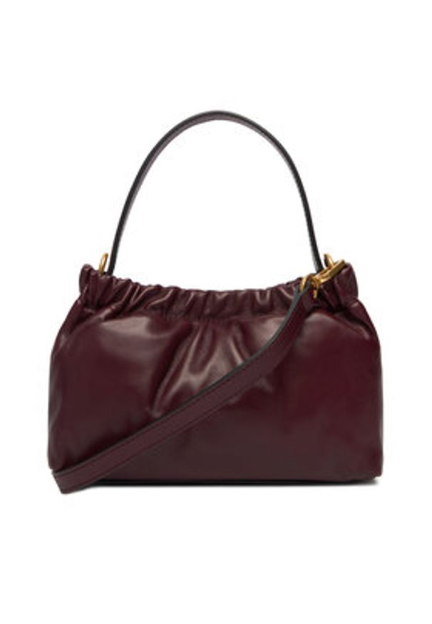 TOMMY HILFIGER - Tommy Hilfiger Torebka Soft Leather Mini Crossover AW0AW18306 Bordowy. Kolor: czerwony. Materiał: skórzane