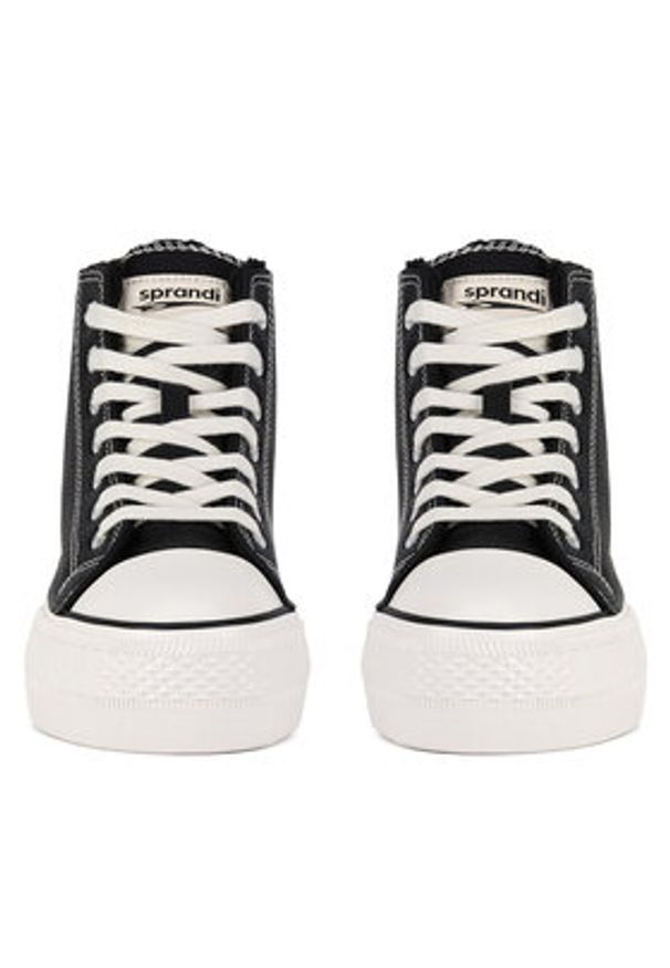 Sprandi Trampki YL201412 Czarny. Kolor: czarny. Materiał: skóra