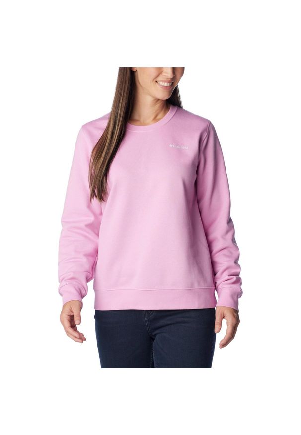 columbia - Bluza damska Columbia Trek Graphic Crew. Kolor: różowy. Materiał: bawełna, poliester