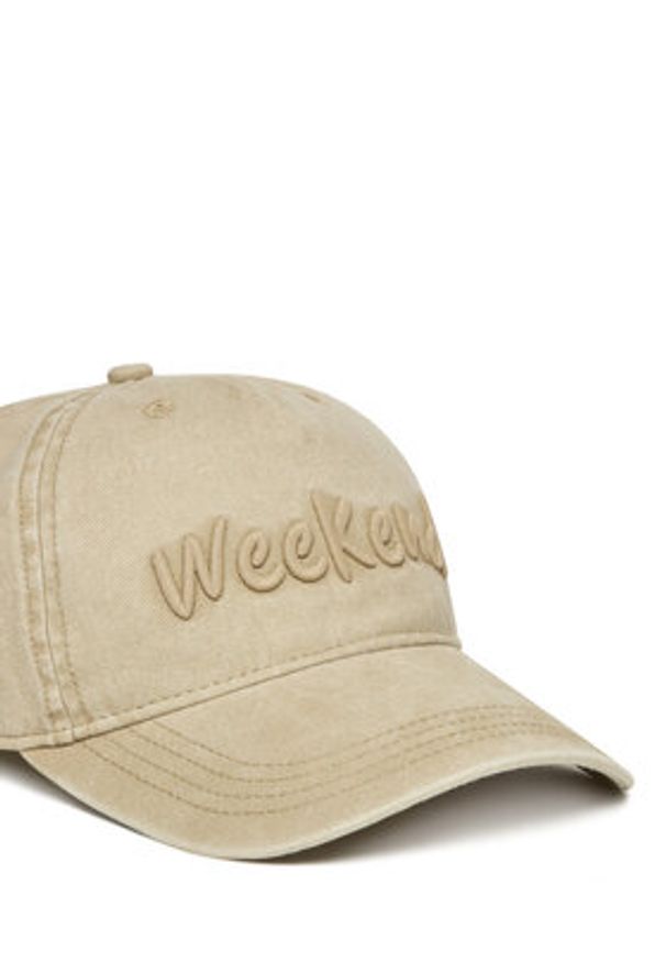 Weekend Max Mara Czapka z daszkiem Bruno 2525576024 Beżowy. Kolor: beżowy. Materiał: materiał, bawełna