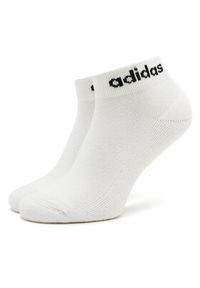 Adidas - adidas Skarpety Niskie Unisex Linear Ankle Socks Cushioned Socks 3 Pairs HT3457 Biały. Kolor: biały. Materiał: bawełna