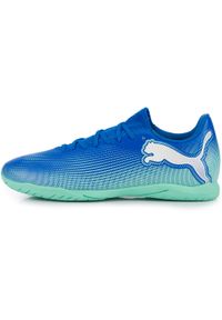Buty Halowe Halówki Sportowe Piłkarskie Puma Future 7 Play It. Kolor: niebieski. Sport: piłka nożna