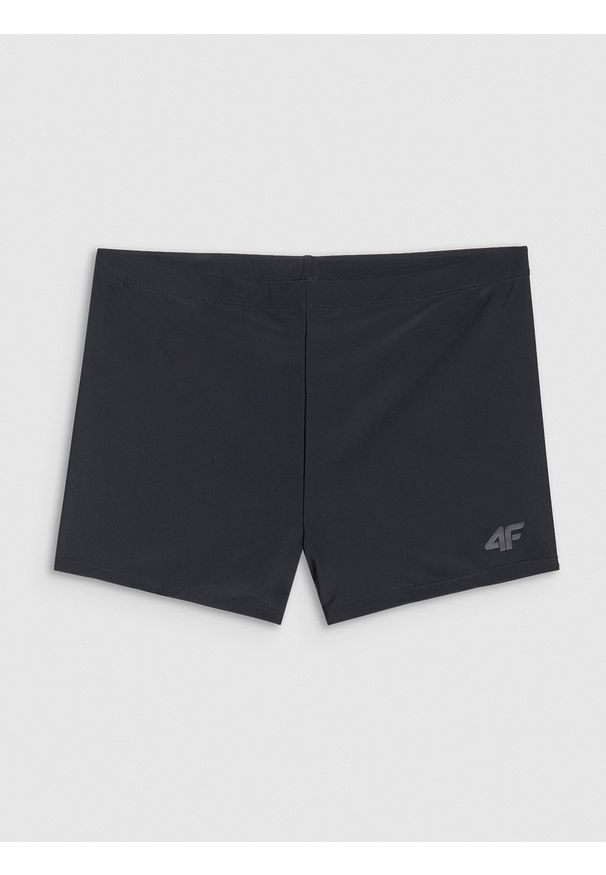 4f - 4F Kąpielówki męskie - czarne XL. Kolor: czarny. Materiał: elastan, syntetyk, materiał. Wzór: jednolity