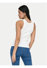only - ONLY Top Val 2-Way 15371705 Biały Slim Fit. Kolor: biały. Materiał: bawełna #6