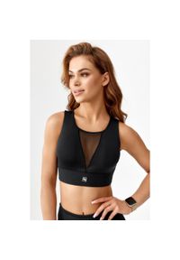 ROUGH RADICAL - Stanik top sportowy treningowy szybkoschnący Rough Radical Sports Bra Kendi. Kolor: czarny #1