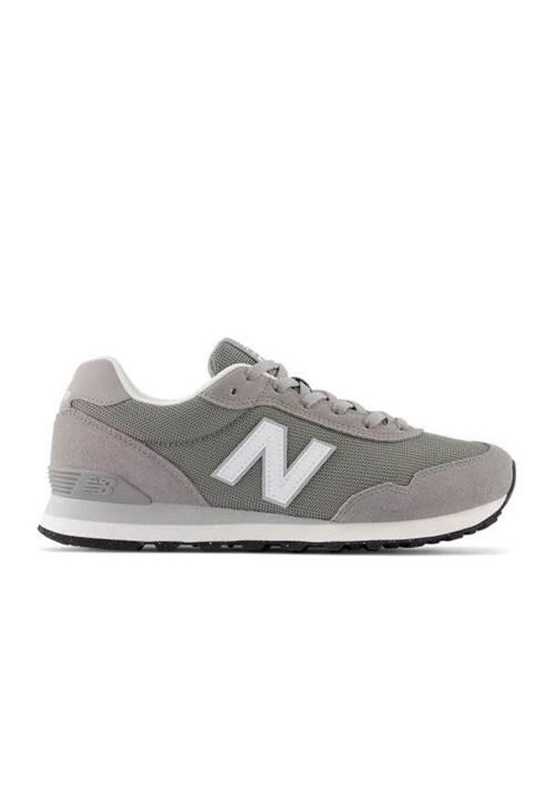 Buty do chodzenia męskie New Balance ML515GRY. Zapięcie: sznurówki. Kolor: szary. Materiał: zamsz, tkanina, skóra, materiał, syntetyk. Szerokość cholewki: normalna. Sport: turystyka piesza