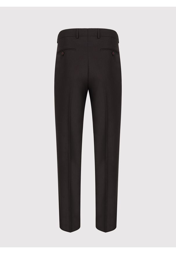 Pako Lorente - PAKO LORENTE – Brązowe spodnie smokingowe. Kolor: brązowy. Materiał: wełna, poliester, wiskoza, elastan