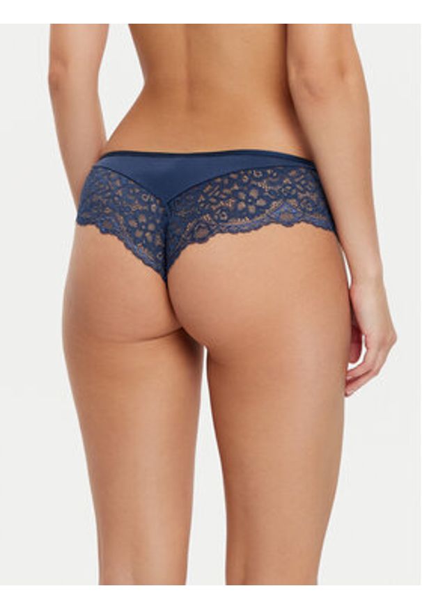 Hunkemöller Figi brazylijskie Marine 206315 Granatowy. Kolor: niebieski. Materiał: syntetyk
