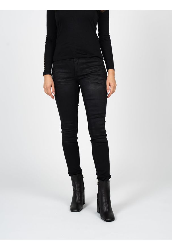 Guess Jeansy "Skinny" | W2RA47 D4KI1 | Kobieta | Czarny. Okazja: na co dzień. Stan: podwyższony. Kolor: czarny. Styl: elegancki, casual