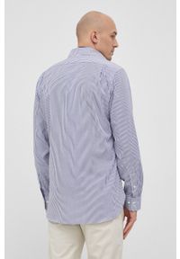 Polo Ralph Lauren Koszula bawełniana męska kolor granatowy slim z kołnierzykiem klasycznym. Typ kołnierza: kołnierzyk klasyczny, polo. Kolor: niebieski. Materiał: bawełna. Styl: klasyczny #5