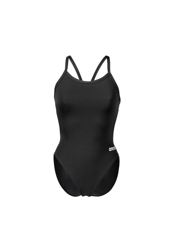 Damski kostium kąpielowy 1-częściowy Arena Team Chanllenge Solid. Kolor: czarny, wielokolorowy, biały