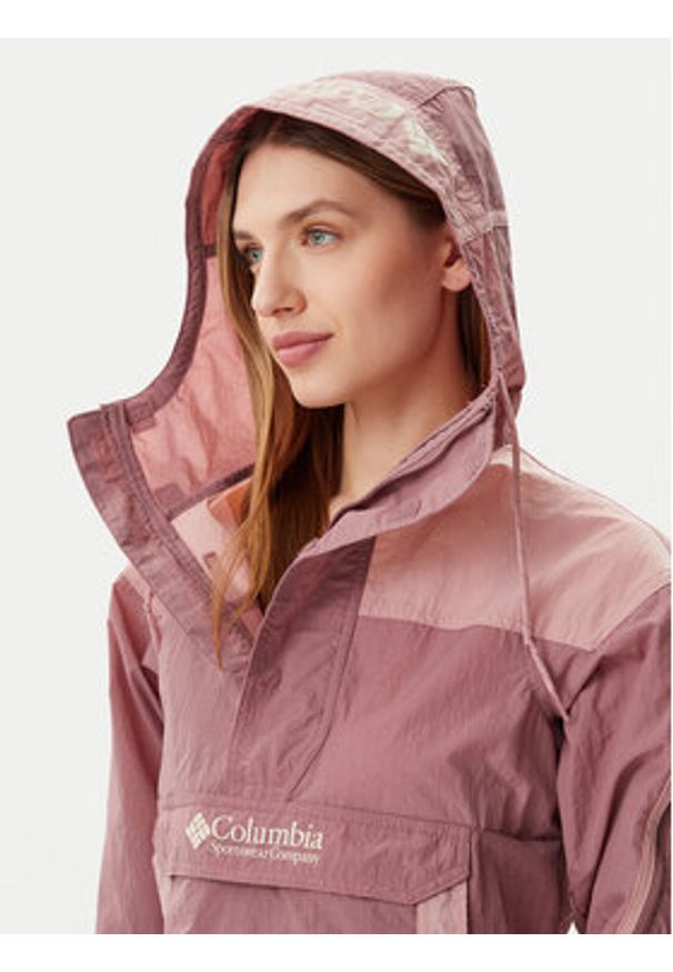 columbia - Columbia Kurtka anorak Challenger™ II Windbreaker 2116592 Różowy Regular Fit. Kolor: różowy. Materiał: syntetyk