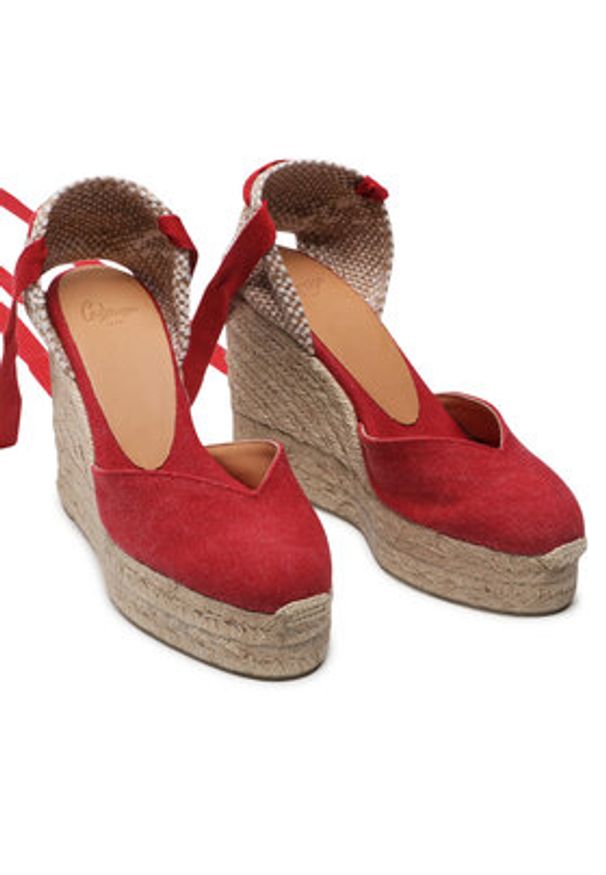Castañer Espadryle Chiara/8ED/002 021668-604 Czerwony. Kolor: czerwony. Materiał: materiał
