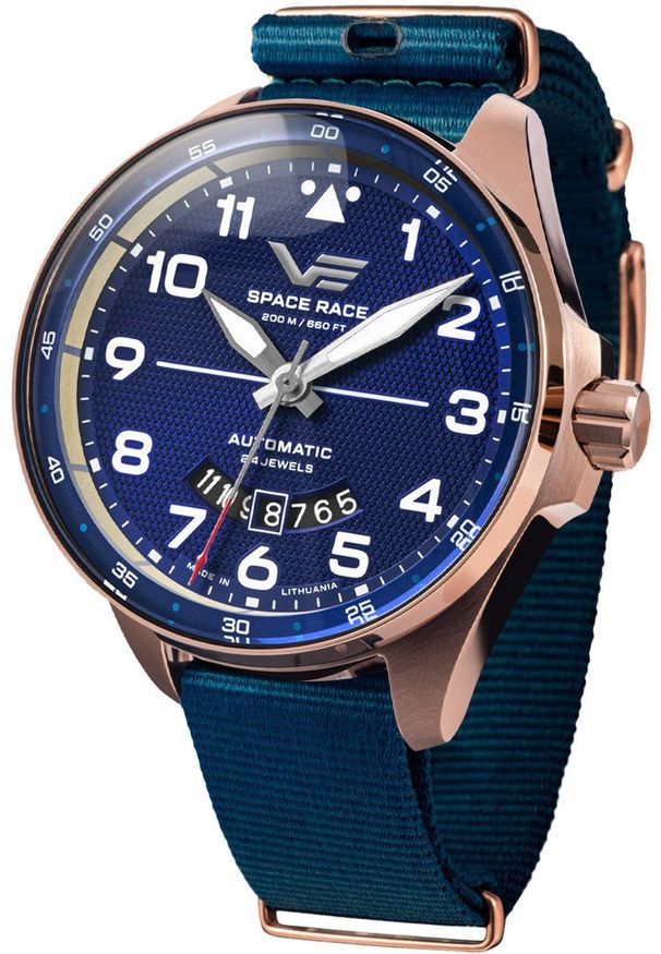 Zegarek męski Vostok Europe NH35A-325B746NBL niebieski. Kolor: niebieski