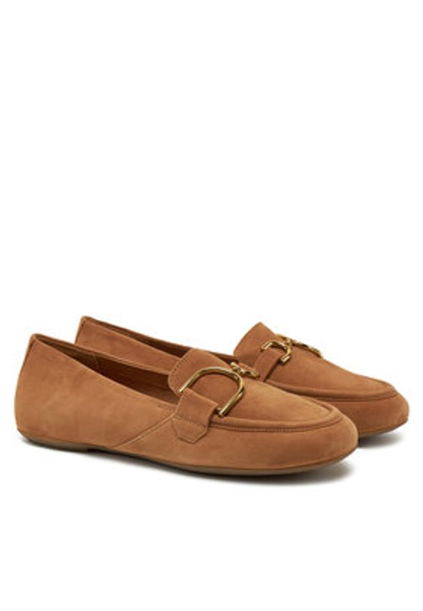 Geox Loafersy D45MUJ-00021-C6610 Brązowy. Kolor: brązowy. Materiał: zamsz, skóra