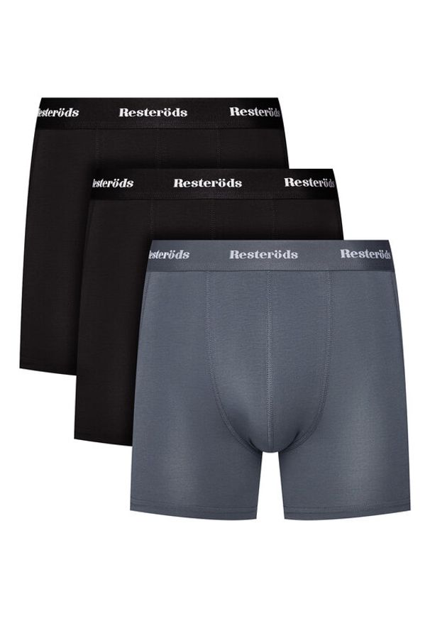 Resteröds Komplet 3 par bokserek Kalle 27962 49 Kolorowy. Materiał: wiskoza, bawełna. Wzór: kolorowy