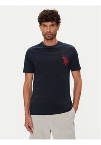 U.S. Polo Assn. T-Shirt MUP4367 Granatowy Regular Fit. Typ kołnierza: polo. Kolor: niebieski. Materiał: bawełna