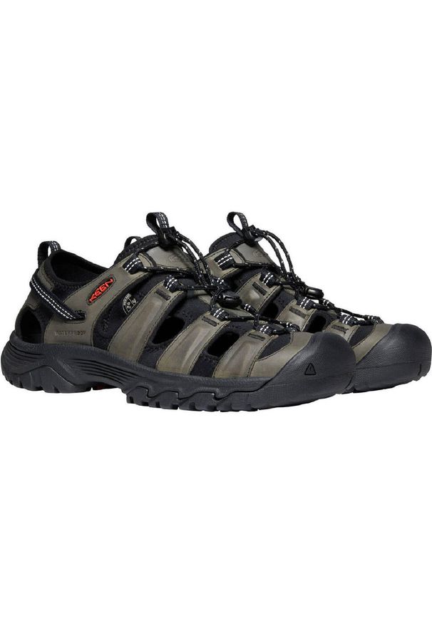 keen - Buty do chodzenia męskie Keen Targhee Iii Sandal. Kolor: brązowy. Materiał: syntetyk, tkanina, skóra, materiał. Sezon: lato