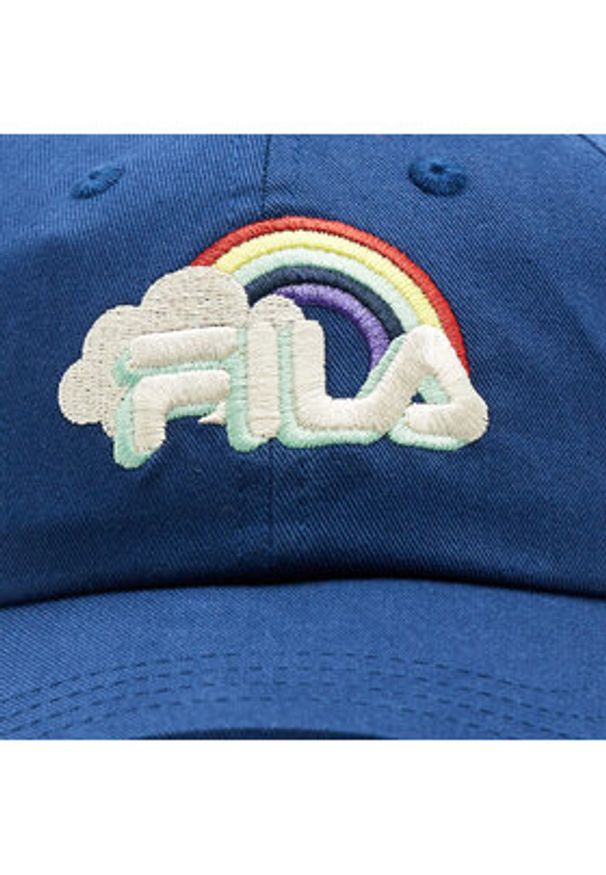 Fila Czapka z daszkiem Butuan Rainbow Kid Dad Cap FCK0015 Granatowy. Kolor: niebieski. Materiał: materiał