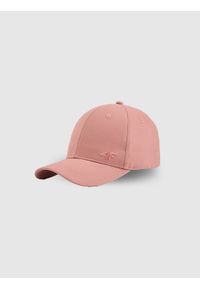 4f - 4F Czapka z daszkiem snapback uniseks - różowa XS/S (56cm). Kolor: różowy. Materiał: materiał, bawełna. Styl: casual, klasyczny, sportowy #1