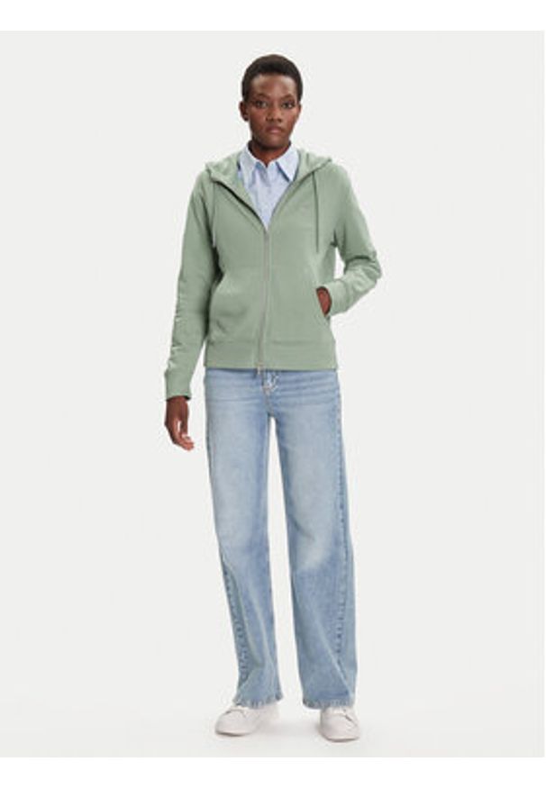 GANT - Gant Bluza Shield 4201412 Zielony Regular Fit. Kolor: zielony. Materiał: bawełna