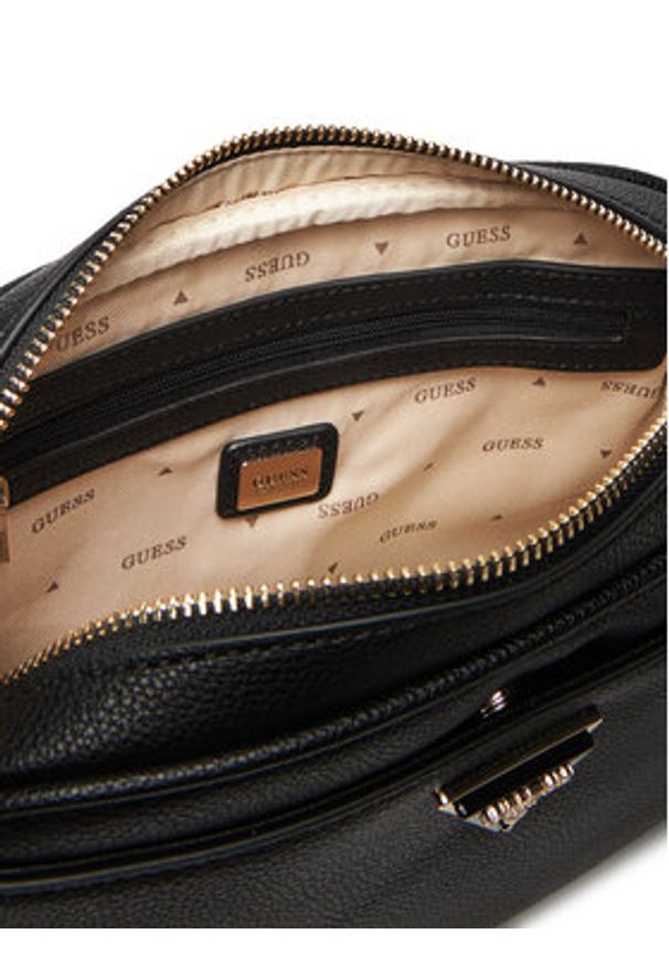 Guess Torebka Meridian II HWBG69 74140 Czarny. Kolor: czarny. Materiał: skórzane