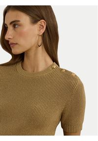 Lauren Ralph Lauren - LAUREN RALPH LAUREN Sweter 200957475001 Złoty. Kolor: złoty. Materiał: bawełna #3