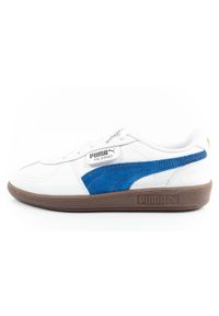 Buty sportowe młodzieżowe Puma Palermo Rocket League. Kolor: wielokolorowy, niebieski, biały, pomarańczowy. Materiał: skóra. Sport: turystyka piesza #2