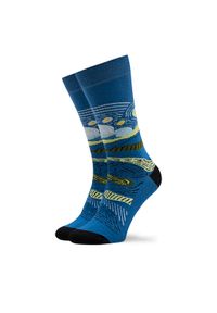 Curator Socks Skarpety wysokie unisex Starry Niebieski. Kolor: niebieski. Materiał: materiał, bawełna #1