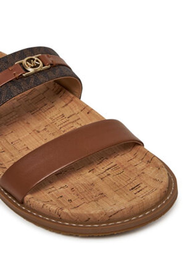 MICHAEL Michael Kors Klapki Mandy 40S5MAFS3L Brązowy. Kolor: brązowy. Materiał: materiał