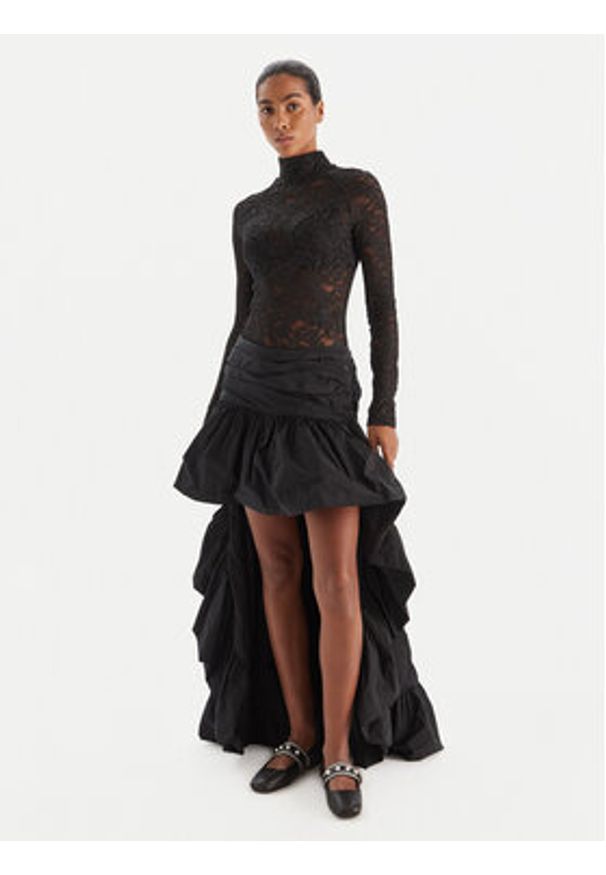 Pinko - PINKO Spódnica maxi 105642 Y3LE Z99 Czarny Regular Fit. Kolor: czarny. Materiał: syntetyk