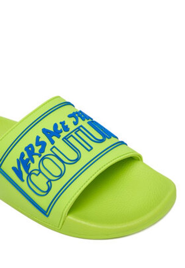 Versace Jeans Couture Klapki 78YA3SQ3 Zielony. Kolor: zielony. Materiał: syntetyk