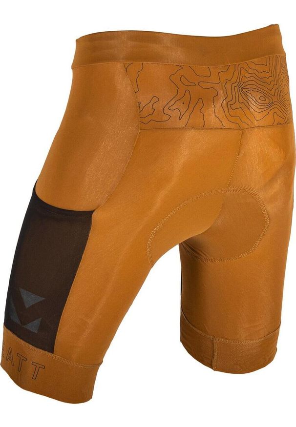 Spodenki rowerowe LEATT Shorts MTB Endurance 5.0. Kolor: brązowy, pomarańczowy, wielokolorowy. Sport: kolarstwo