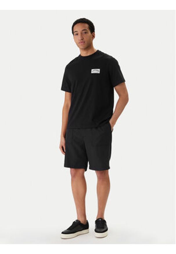 Calvin Klein Jeans T-Shirt 20s Easy LV04RF294G Czarny Regular Fit. Kolor: czarny. Materiał: bawełna