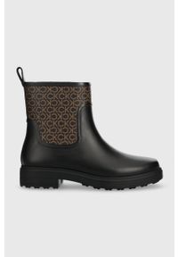 Calvin Klein kalosze Rain Boot damskie kolor czarny. Nosek buta: okrągły. Kolor: czarny #1