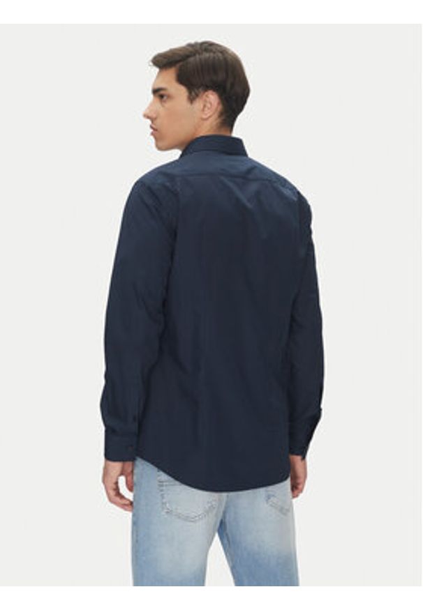 Hugo - HUGO Koszula C-Jason 50293691 Granatowy Slim Fit. Kolor: niebieski. Materiał: bawełna