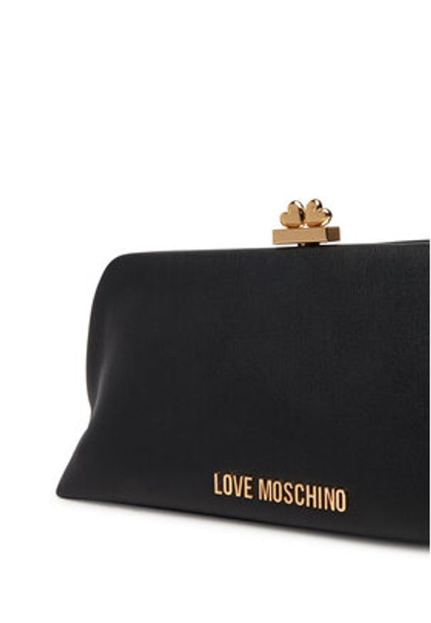 Love Moschino - LOVE MOSCHINO Torebka JC4287PP0MKP0000 Czarny. Kolor: czarny. Materiał: skórzane