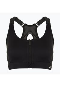 Reebok Fitness - Biustonosz Reebok Lux Front-Zip High Impact. Kolor: czarny. Sport: fitness #1