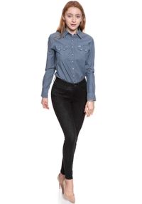 Wrangler - WRANGLER SKINNY RINSE BLACK W28KHS32R. Okazja: na co dzień. Długość: długie. Wzór: napisy, nadruk. Sezon: lato. Styl: klasyczny, casual, elegancki, wizytowy #3