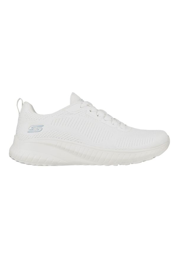 skechers - Buty do chodzenia damskie Skechers 117209SAGE. Kolor: biały. Materiał: guma, materiał, tkanina, syntetyk. Szerokość cholewki: normalna. Sport: turystyka piesza
