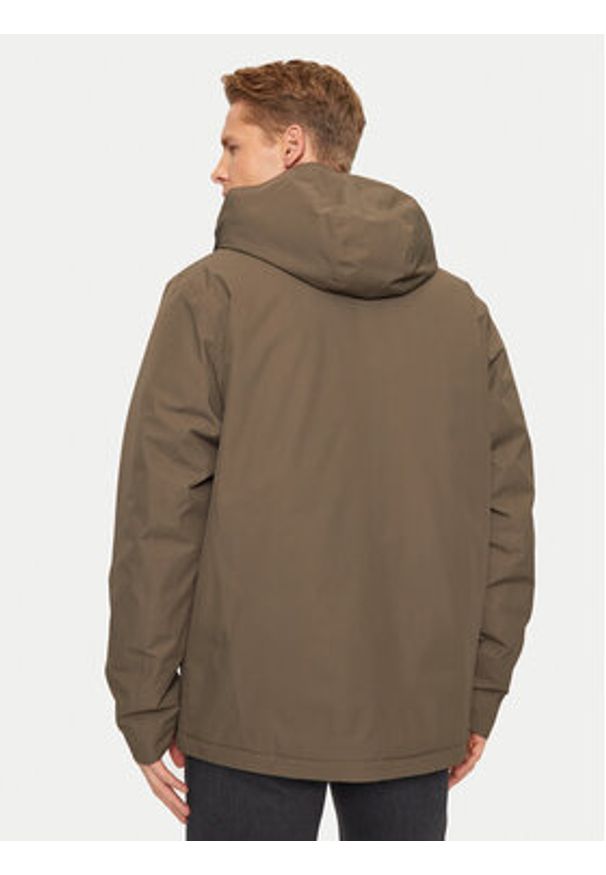Jack Wolfskin Kurtka przeciwdeszczowa Wisper Ins A61870 Brązowy Regular Fit. Kolor: brązowy. Materiał: syntetyk