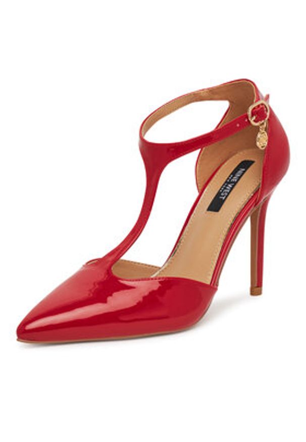 Nine West Szpilki WS21582-01 Czerwony. Kolor: czerwony. Materiał: syntetyk, materiał. Obcas: na szpilce