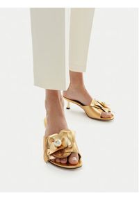 Gino Rossi - GINO ROSSI Klapki CEO-ROSE-LT2220-1 Złoty. Kolor: złoty. Materiał: skóra #4