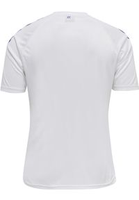 Koszulka sportowa męska Hummel Core XK Poly T-Shirt S/S. Kolor: wielokolorowy, biały, niebieski