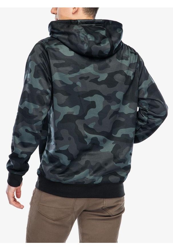 FOX - Bluza z kapturem męska Fox Head Camo Pullover Hoodie. Typ kołnierza: kaptur. Kolor: szary