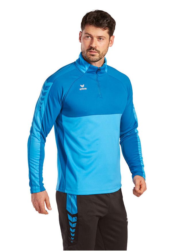 ERIMA - Bluza treningowa Erima Six Wings. Kolor: wielokolorowy, niebieski, zielony. Materiał: materiał