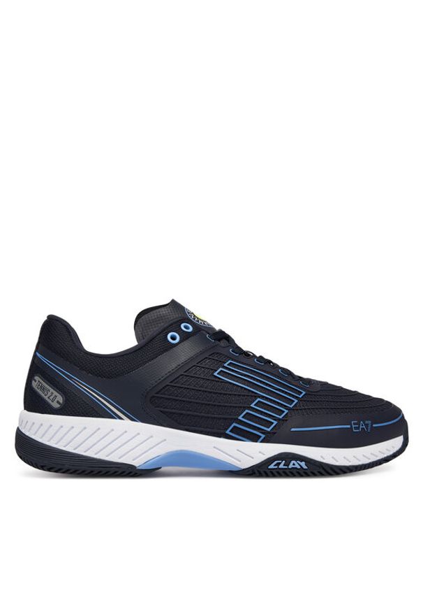 EA7 Emporio Armani Sneakersy X8X242 XK438 MB516 Granatowy. Kolor: niebieski. Materiał: materiał